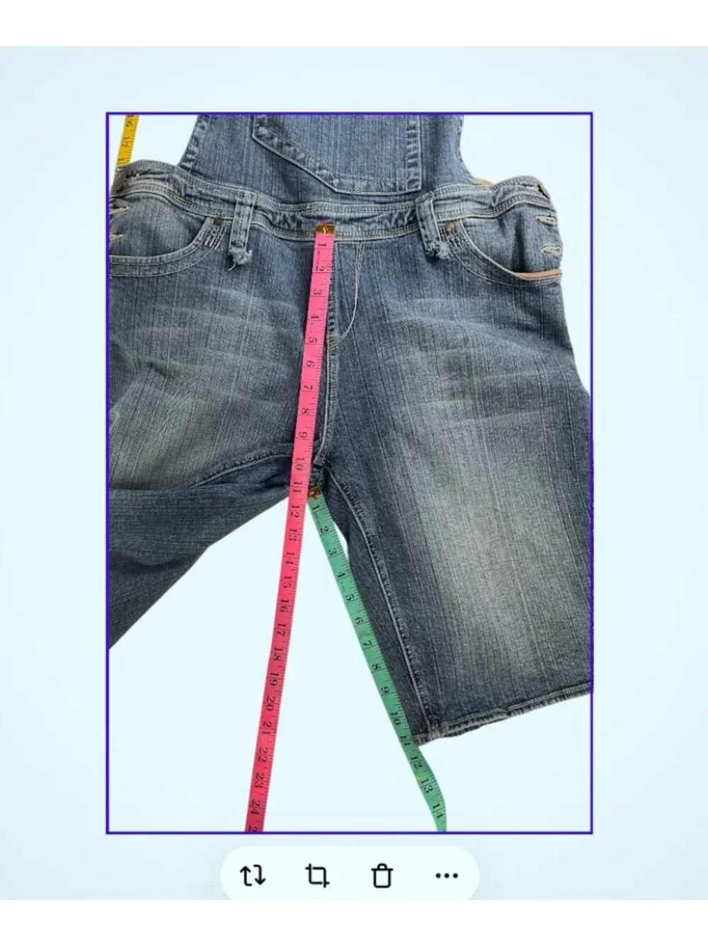 Apple Bottoms Y2K Denim Capri Overalls Women 15/16 Cropped Jumpsuit Vintage Styl
